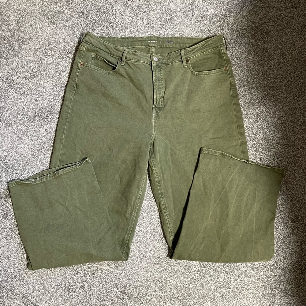 Old navy extra high rise sky high wide leg jeans